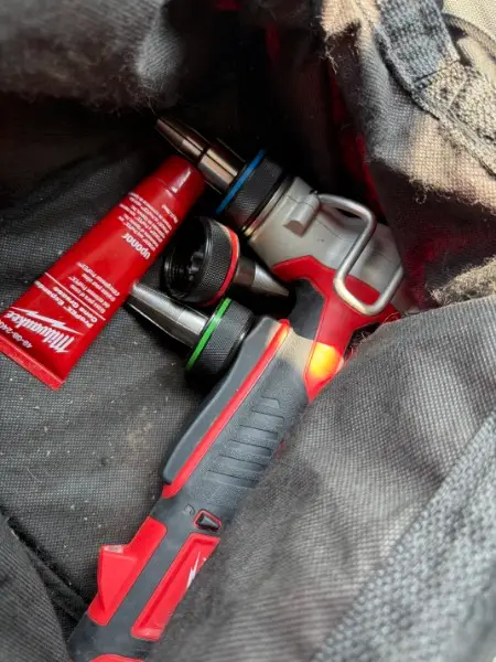 milwaukee propex tool used to make pex-a connections for whole home repipes